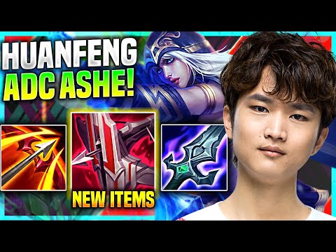 HUANFENG PICKS ASHE WITH NEW ITEM IMMORTAL SHIELDBOW! - SN Huanfeng Plays Ashe ADC vs Jhin!