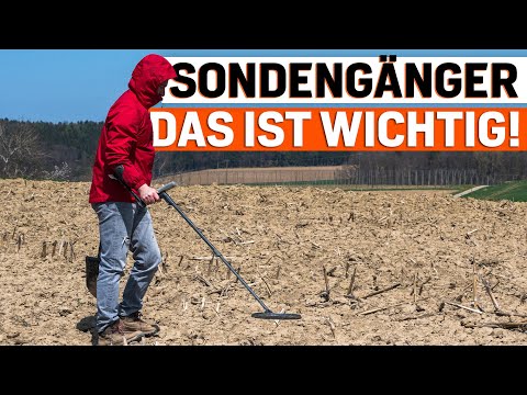 Mit dem Metalldetektor auf dem Acker - das die Rechtslage