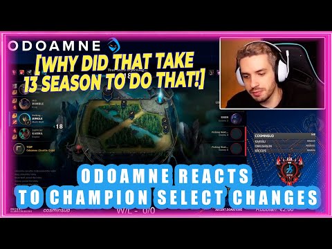 Odoamne Reacts To Champion Select Changes