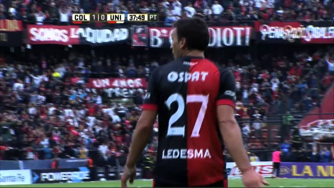Le anularon el gol a Ledesma. Colón 0 - Unión 0. Fecha 8. Primera División 2016.