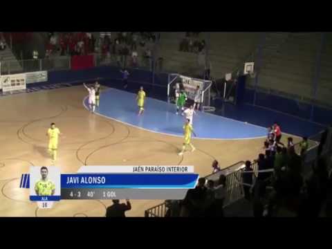 Gol de Javi Alonso (4-3) en el Catgas Energia - Jaén Paraíso Interior. J1, 1Div