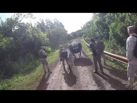 War | US Marines Test "BigDog" LS3 Robots - Legged Squad Support Systems