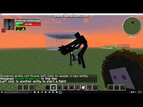 Minecraft Mob Battle Mutant Enderman VS Tons Of Endermen