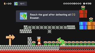 Super Mario Maker 2 Bowser Bridge Boss Battle Level Code XFQ G9N YMG