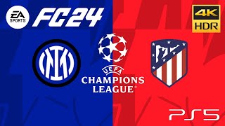 EA FC 24 - Inter vs Atlético de Madrid - Champions League - Oitavas de Final | PS5™ [4K 2160p60 HDR]