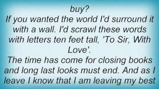 10000 Maniacs - To Sir, With Love Lyrics