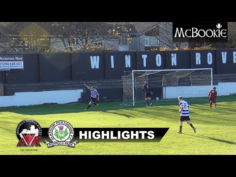 Ardrossan Winton Rovers Vs Glasgow Perthshire F.C. - McBookie.com West Region League One 27/10/18