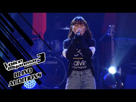 Zorina : "Don't watch me cry" - Blind Auditions - The Voice Myanmar Season 3, 2020