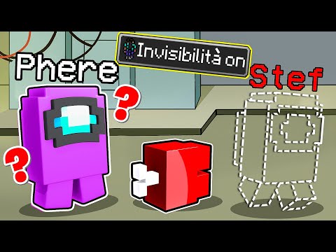 AMONG US SU MINECRAFT MA L'IMPOSTORE PUÒ DIVENTARE INVISIBILE!
