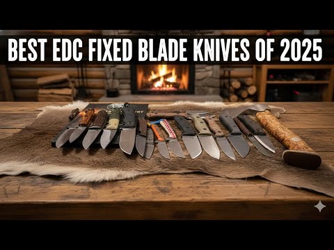 Best EDC Fixed Blade Knives of 2025 #edc 