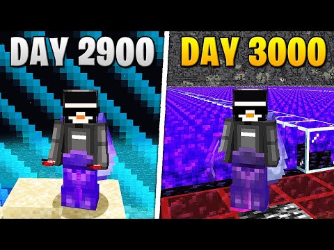 I Survived 3,000 Days in HARDCORE Minecraft...