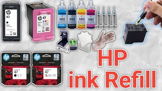 How to refill Hp ink cartridge.How to Refill HP Ink 47 Cartridge.how to refill ink cartridge hp.
