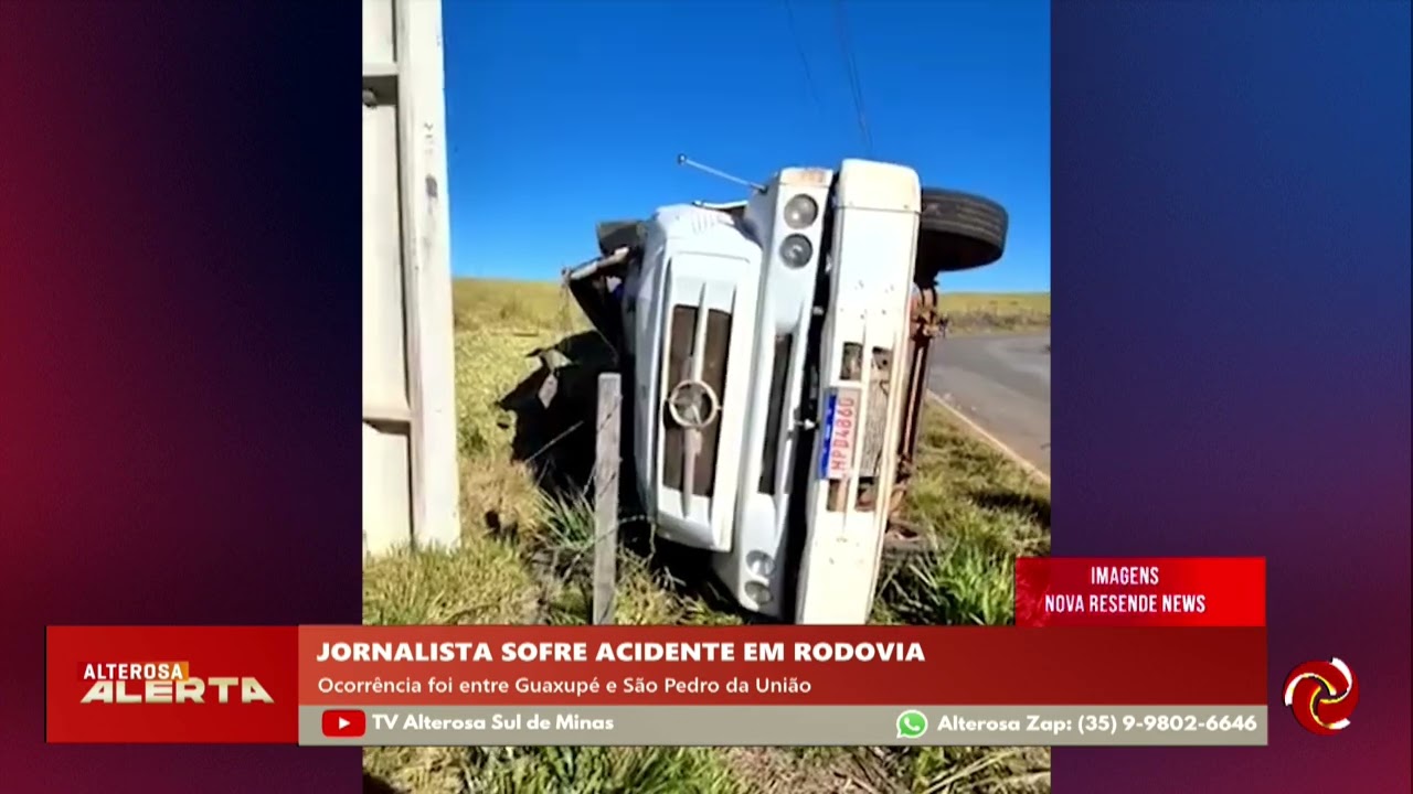 Jornalista Magaiver sofre grave acidente em Guaxupé
