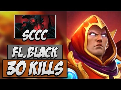 fL.Black Invoker vs Newbee.Sccc Shadow Fiend | Dota Gameplay 7.14