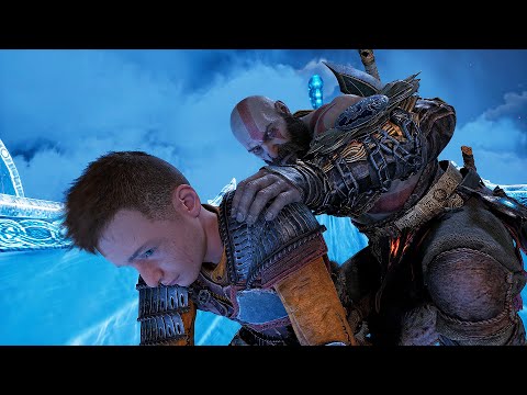 God of War Ragnarok - Kratos Saves Freyr and Escapes Dragons on a Magic Flying Boat - EPIC SCENE