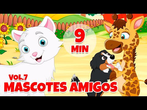Mascotes Amigos (Desenho Infantil) Vol. 7 - Giramille 9 min | Desenho Animado Musical