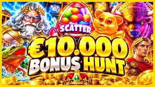 €10,000 BONUS HUNT! CAN WE HIT THE MEGA WIN?! ⚡