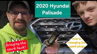 Changing Spark plugs in our 2020 Hyundai Palisade limited