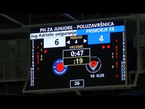 PH juniori 2022., polufinale, Jug Adriatic osiguranje - Primorje EB