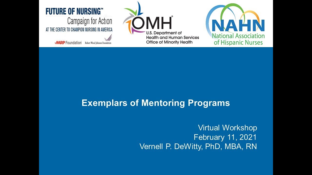 Exemplars of Mentoring Programs