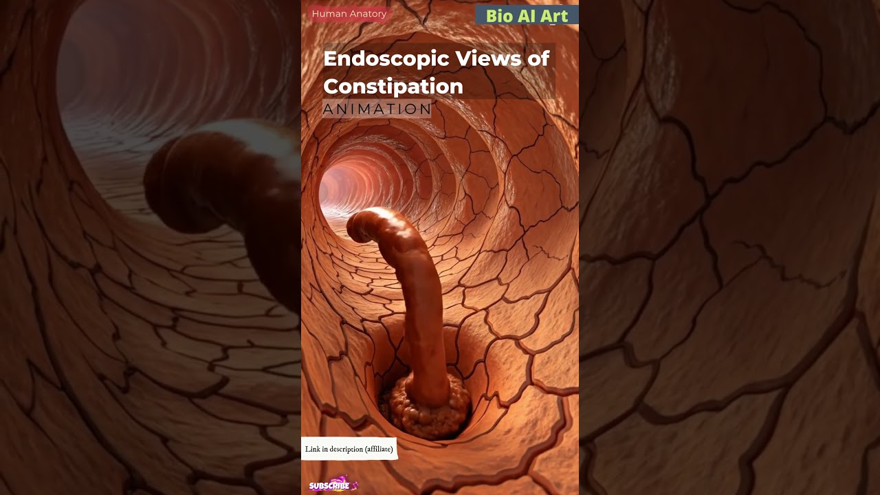 Endoscopic View of Constipation | Animation | Digestive System | Human Anatomy | Bio AI Art | 07