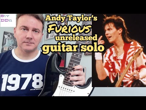 Duran Duran - Andy Taylor furious guitar solo note for note cover-Tel Aviv 1981 (AIR studio version)