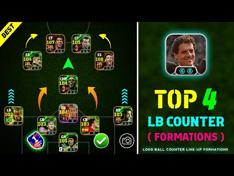 Top 5 Long Ball Counter Best Formation In eFootball 2026 💥🥵 | Fabio Capello Best Lbc Formation