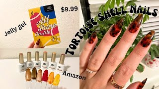 EASY TORTOISE SHELL NAIL ART TUTORIAL // BORN PRETTY JELLY GEL POLISH FROM AMAZON
