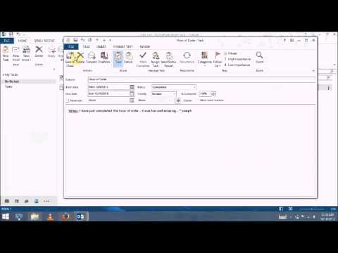 How to use the TASK MANAGER in MS Outlook 2013