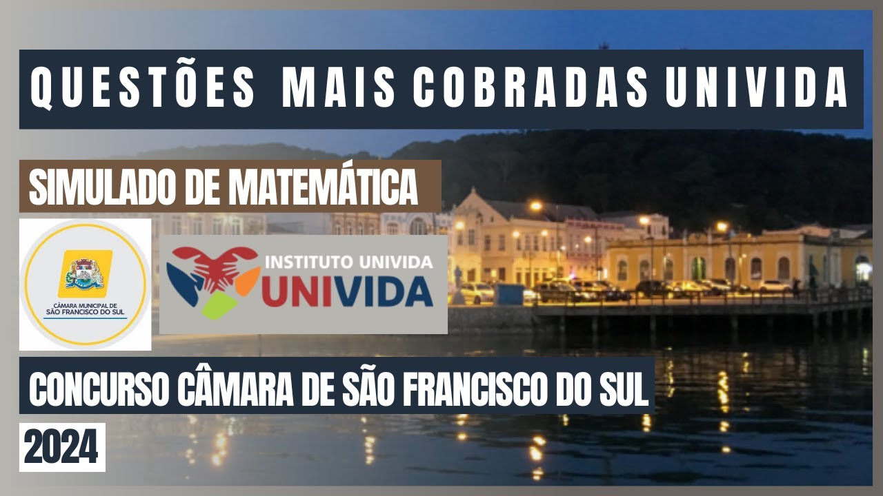 QUESTÕES UNIVIDA - Assuntos mais cobrados pela Banca Univida