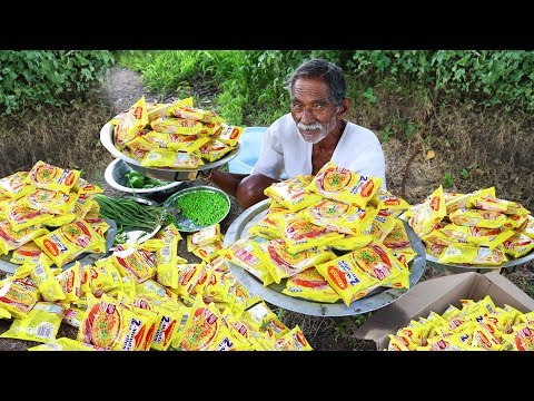 100 Maggi Noodles Cooking By Our Grandpa | Yummy Maggi Noodles Donating to Orphans