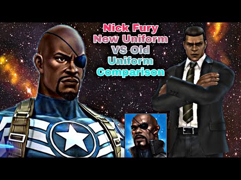 Nick Fury New Uniform VS Old Uniform Comparison - Marvel Future Fight