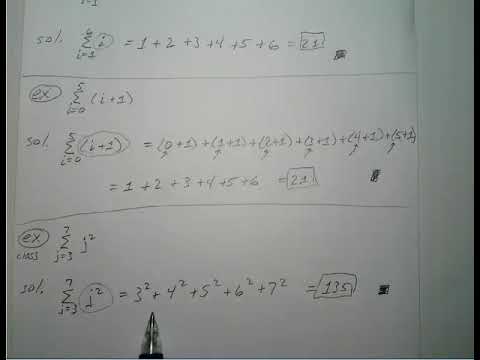 Sigma Notation (Summation), Summation Properties, and Summation Formulas - Calc 1
