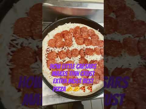 How Little Caesar’s Makes Thin Crust Extra Most Best Pizza🧀🧀🍕🍕💥