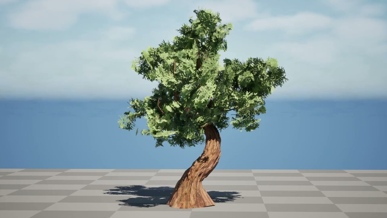 Spiral Juniper Tree 3D Model