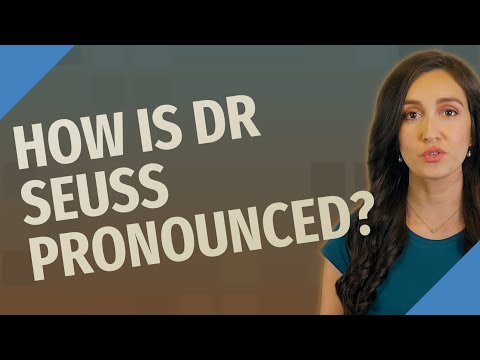 How is Dr Seuss pronounced?