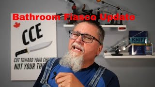 NOT A KNIFE VIDEO - Update on Basement Bathroom August 2024