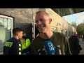 Spelersbus van Sparta feestelijk onthaald na behalen play-offs om Europees voetbal
