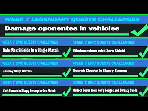 All Week 7 Easy Challenges Complete Guide In Fortnite! Chapter 2 Season 5 Fast Week 7 Challenges!