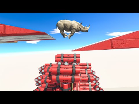 Jump and Don't Fall - Animal Revolt Battle Simulator