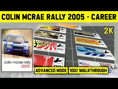 Colin McRae Rally 2005 - 100% Career Walkthrough - Part. 1 - No Commentary Longplay - 1440p
