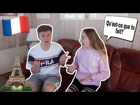 24h only speaking FRENCH with FRIEND😱