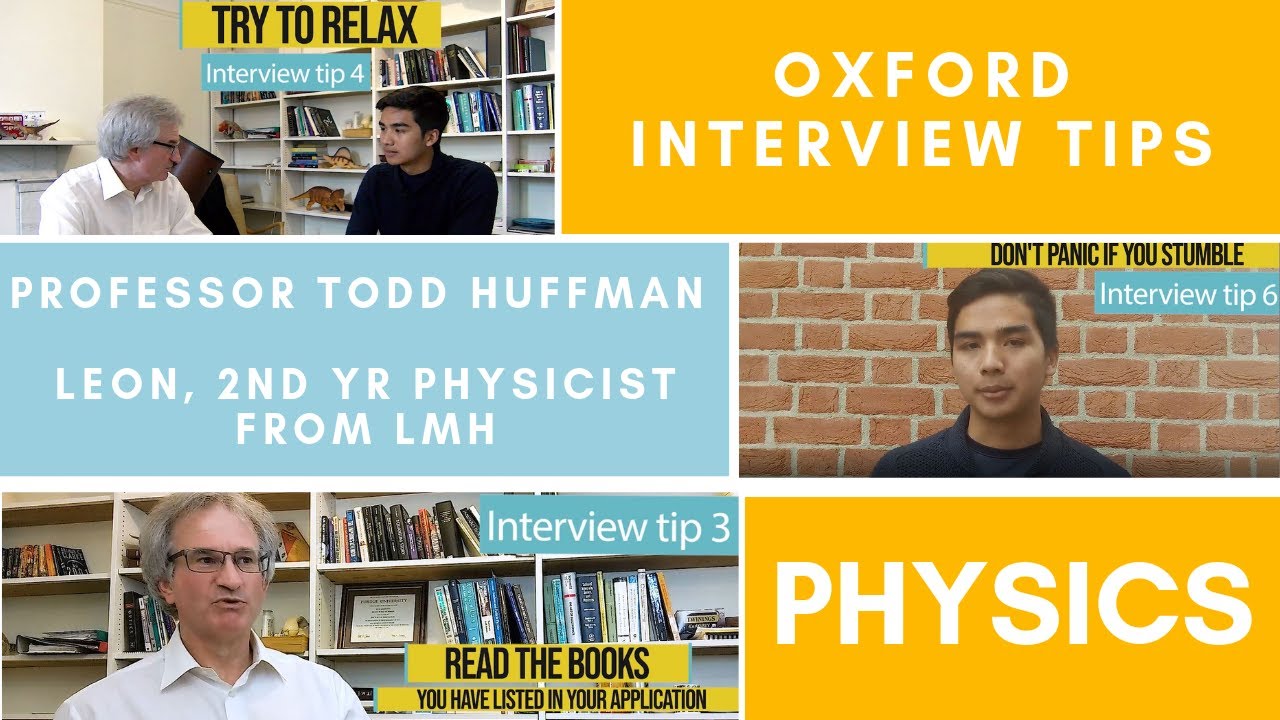 Oxford Physics Interview - a tutor's top 10 tips