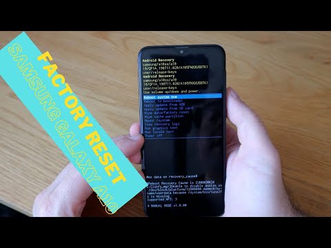 How to Factory Reset the Samsung A10 - Factory Reset/Password Removal