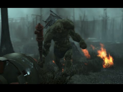 Fallout 4 - Behemoth (Gunners Plaza) - SOLO, NO DAMAGE (SURVIVAL)