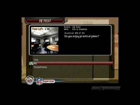 Madden NFL 06 Xbox Gameplay - Superstar Overview