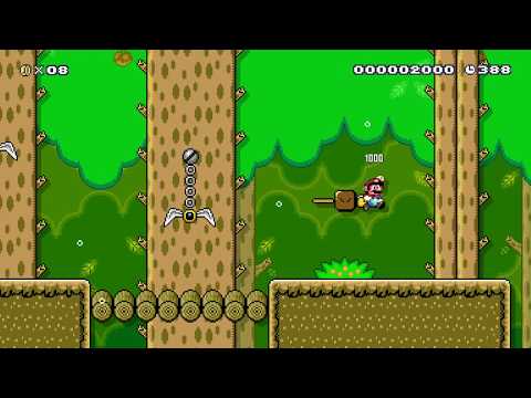 Super Mario Maker 2: Player Course "[SDW2] 1-2 Wet Wet Woods [1080 HD]