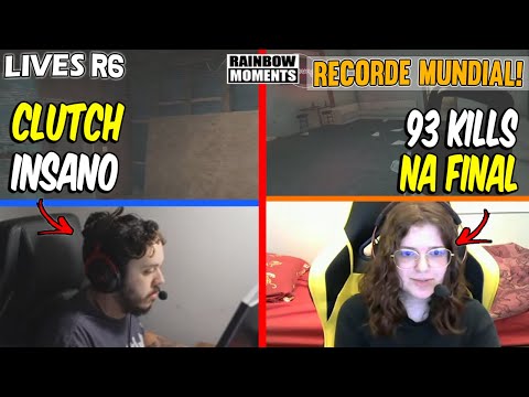 CLUTCH LINDO DO NESK, JU FAZENDO HISTÓRIA NA FINAL DO CIRCUITO E MAIS - MELHORES MOMENTOS LIVES R6
