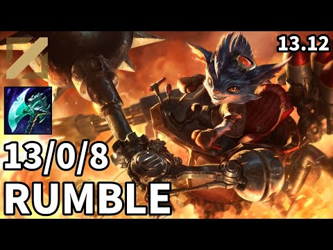 Rumble Mid vs Tristana - EUW Master | Patch 13.12