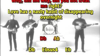 I’m Looking Through You  Beatles best karaoke instrumental lyrics chords cover